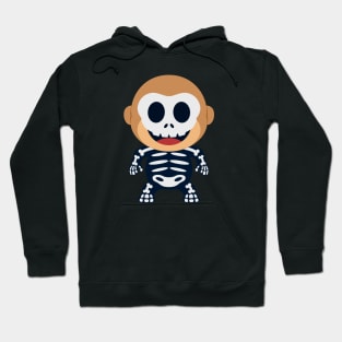 cute monkey skull halloween Hoodie